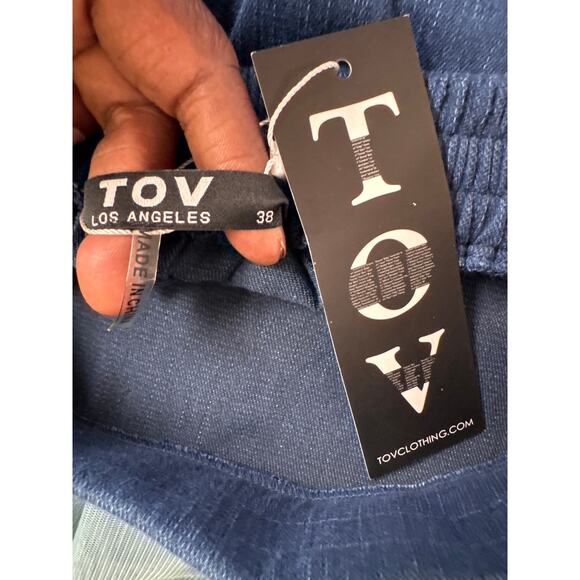 TOV Multicolor Tulle Tiered Skirt, Size 38 NWT Fairycore Whimsy Goth Slit Detail - Picture 6 of 9